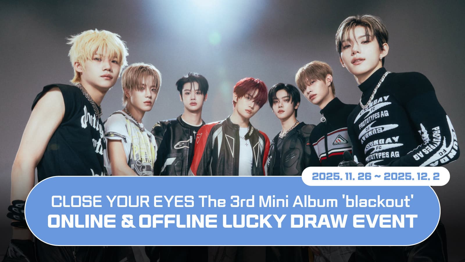 [럭키드로우] CLOSE YOUR EYES The 3rd Mini Album [blackout] 럭키드로우 이벤트