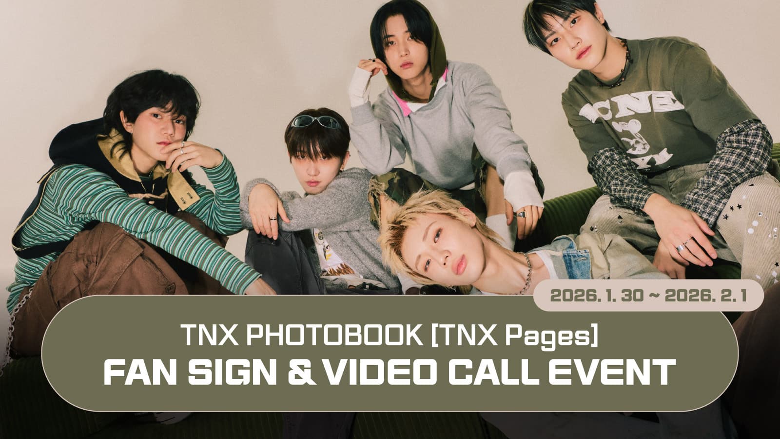 [260206] TNX PHOTOBOOK [TNX Pages] 사인회 이벤트