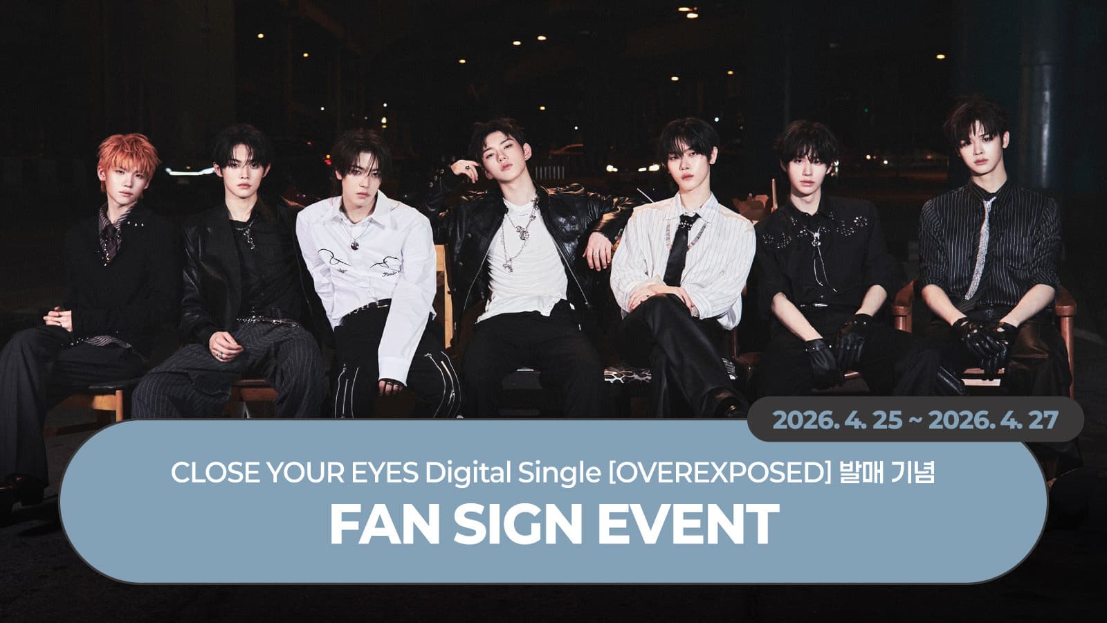 [5/3 FAN SIGN EVENT] CLOSE YOUR EYES The 3rd Mini Album [blackout] 공개 사인회 이벤트