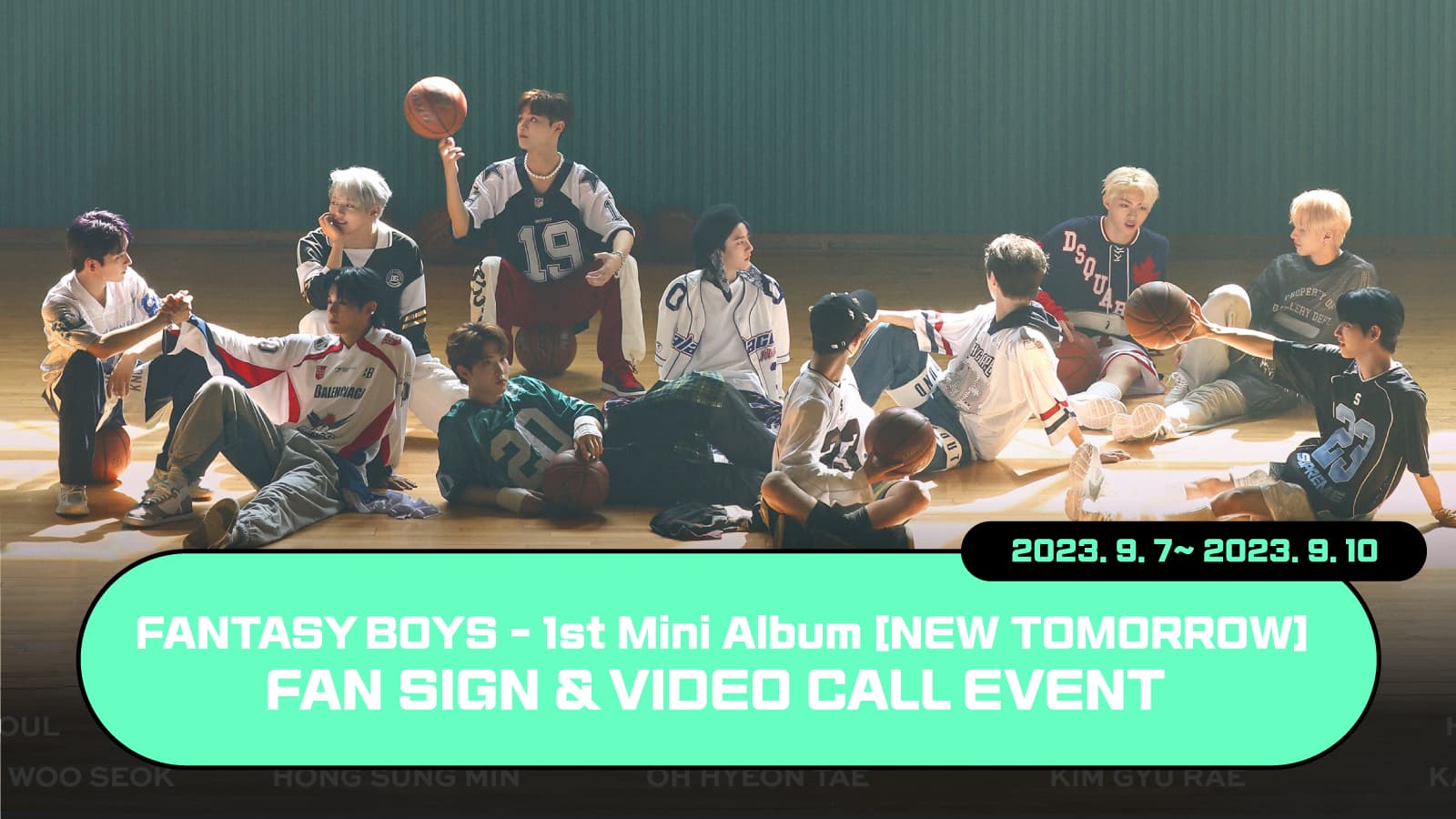 [230923] 판타지보이즈 (FANTASY BOYS) 1st MINI ALBUM [NEW TOMORROW] (EVER MUSIC ALBUM ver.) 발매 기념 사인회 이벤트