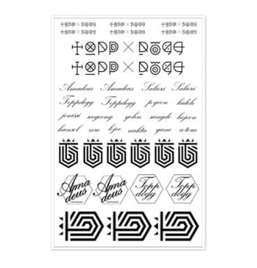 Topp Dogg Official goods TATOO STICKER