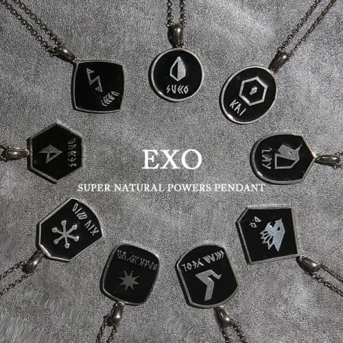 EXO - 공식 태양신 팬던트 목걸이 [ 수호 ] EXO - Supernatural Powers Pendant Necklace [ SU HO ]