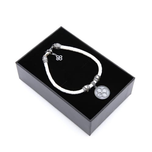 EXO - 공식 가죽팔찌 EXO - Leather Bracelet 화이트 [WHITE]