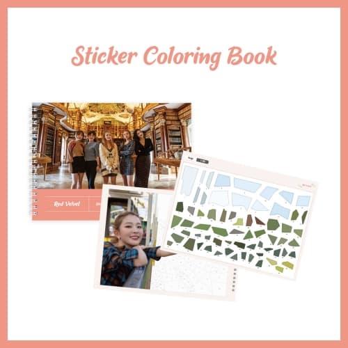 Red Velvet Sticker Coloring Book [레드벨벳 스티커 컬러링 북]