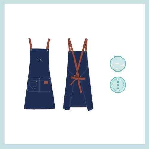 비의도적연애담[UNINTENTIONAL LOVE STORY]_09.앞치마+와펜 세트_2023 OFFICIAL MD