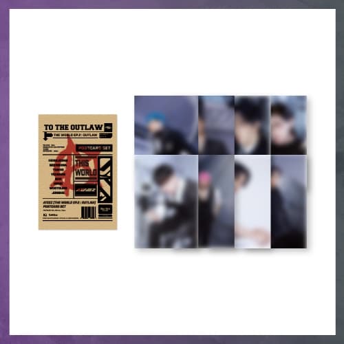에이티즈(ATEEZ)02.엽서 세트_[THE WORLD EP.2 OUTLAW] OFFICIAL MD