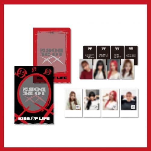 키스 오브 라이프(KISS OF LIFE)_05.미니 L 홀더 & 포토카드 세트_[Born to be XX] OFFICIAL MD