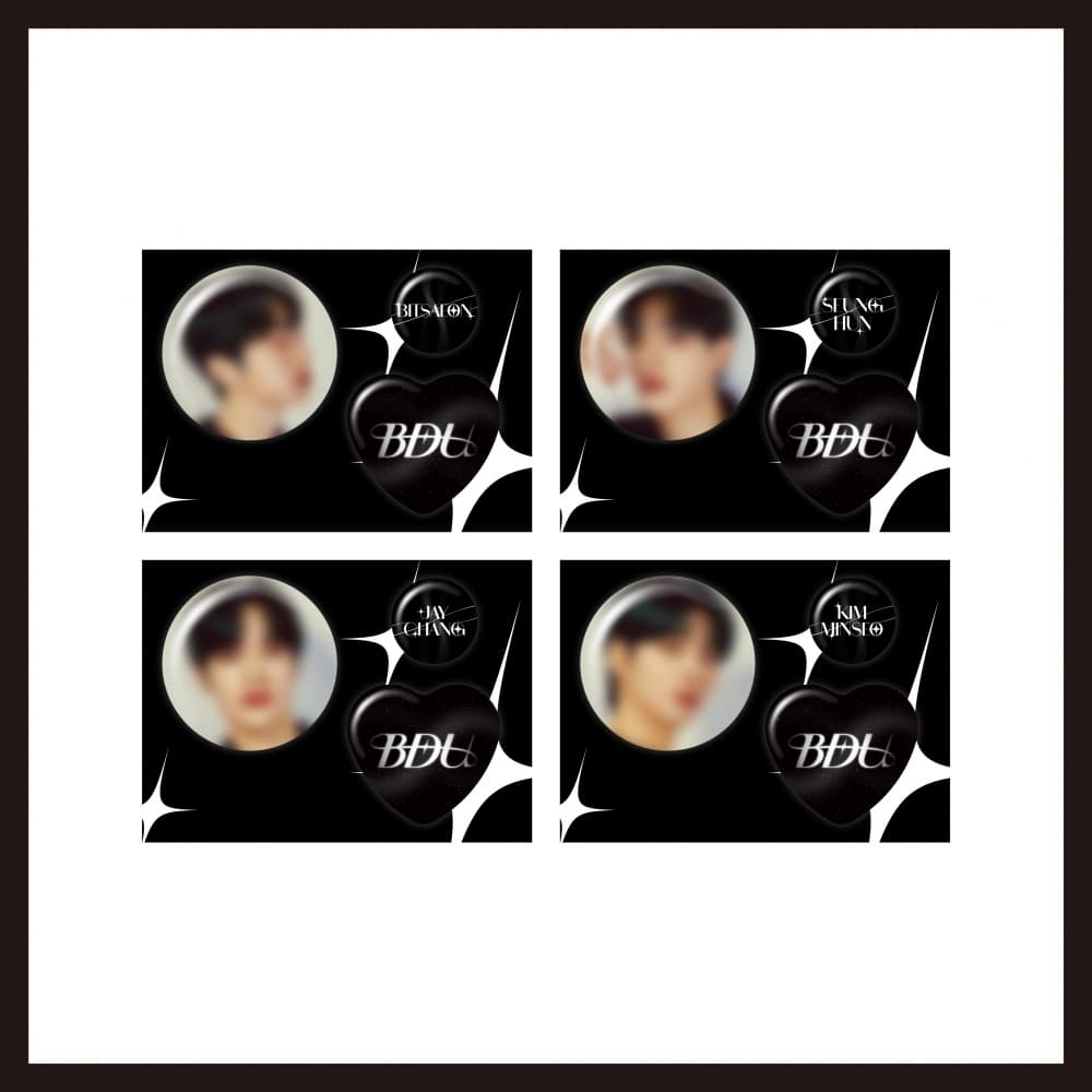 비디유(B.D.U)_02.핀버튼 세트_B.D.U OFFICIAL MD