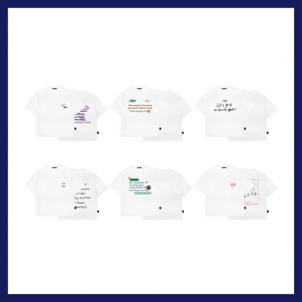 디케이지(DKZ)_05.화이트 티셔츠_2024 HOLY NO.7 x DKZ OFFICIAL MD