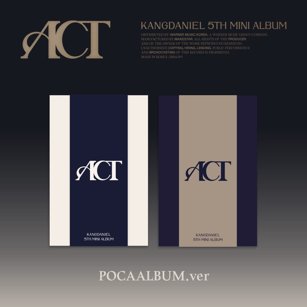 강다니엘 (KANG DANIEL) - 미니5집 [ACT] (POCAALBUM ver.) (랜덤)