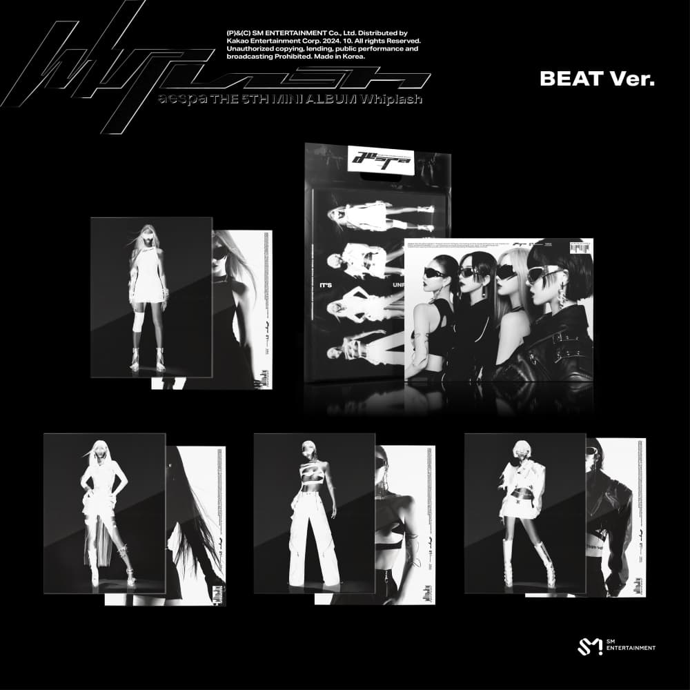 [세트/앨범5종] 에스파 (aespa) - 미니5집 [Whiplash] (BEAT Ver.)