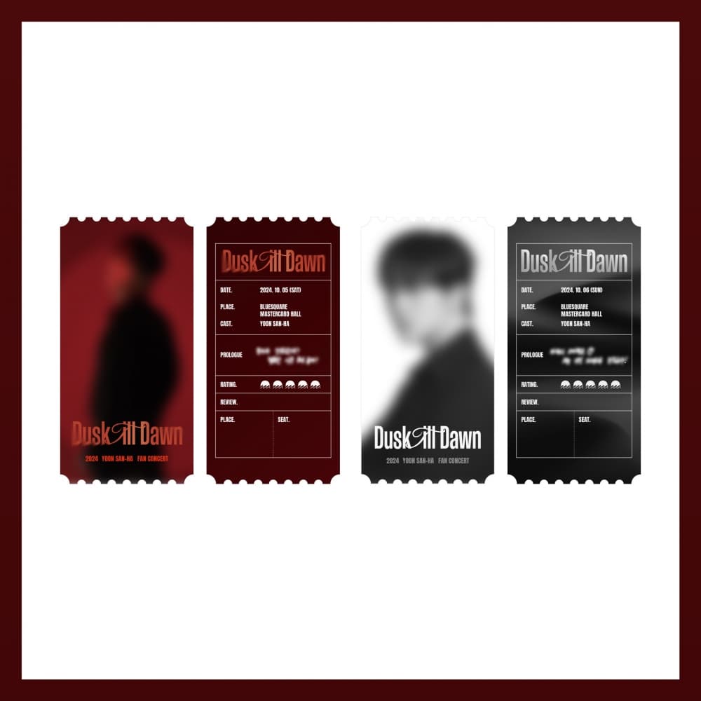 윤산하(YOON SAN-HA)_03.스페셜 티켓_2024 YOON SAN-HA FANCON [Dusk Till Dawn] OFFICIAL MD