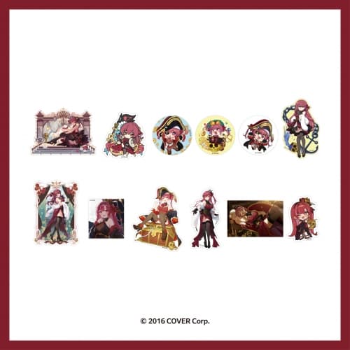 호쇼마린(Houshou Marine)_01.빅포인트 스티커_2024 Houshou Marine POP-UP STORE ORIGINAL MD