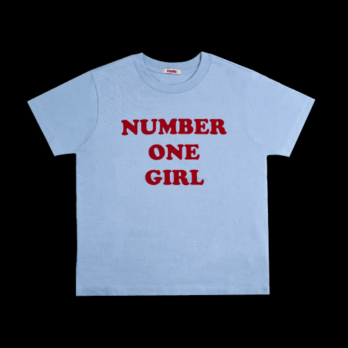 ROSÉ [ROSIE]NUMBER ONE GIRL BLUE T-SHIRT