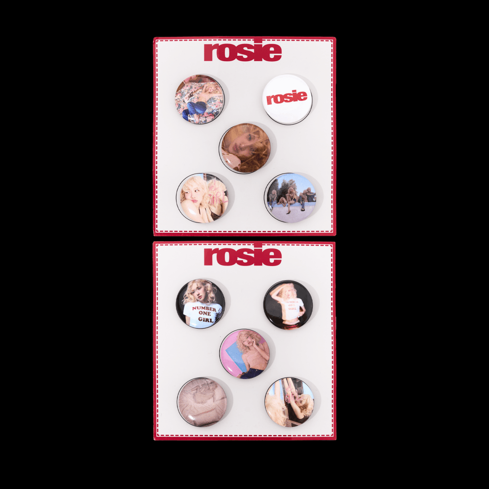 ROSÉ [ROSIE] PIN BUTTON SET