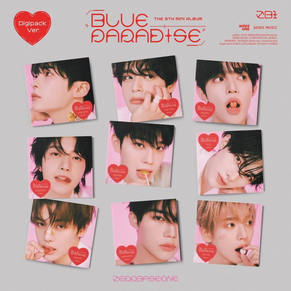 [세트/앨범9종] ZEROBASEONE - The 5th Mini Album [BLUE PARADISE] (Digipack Ver.)