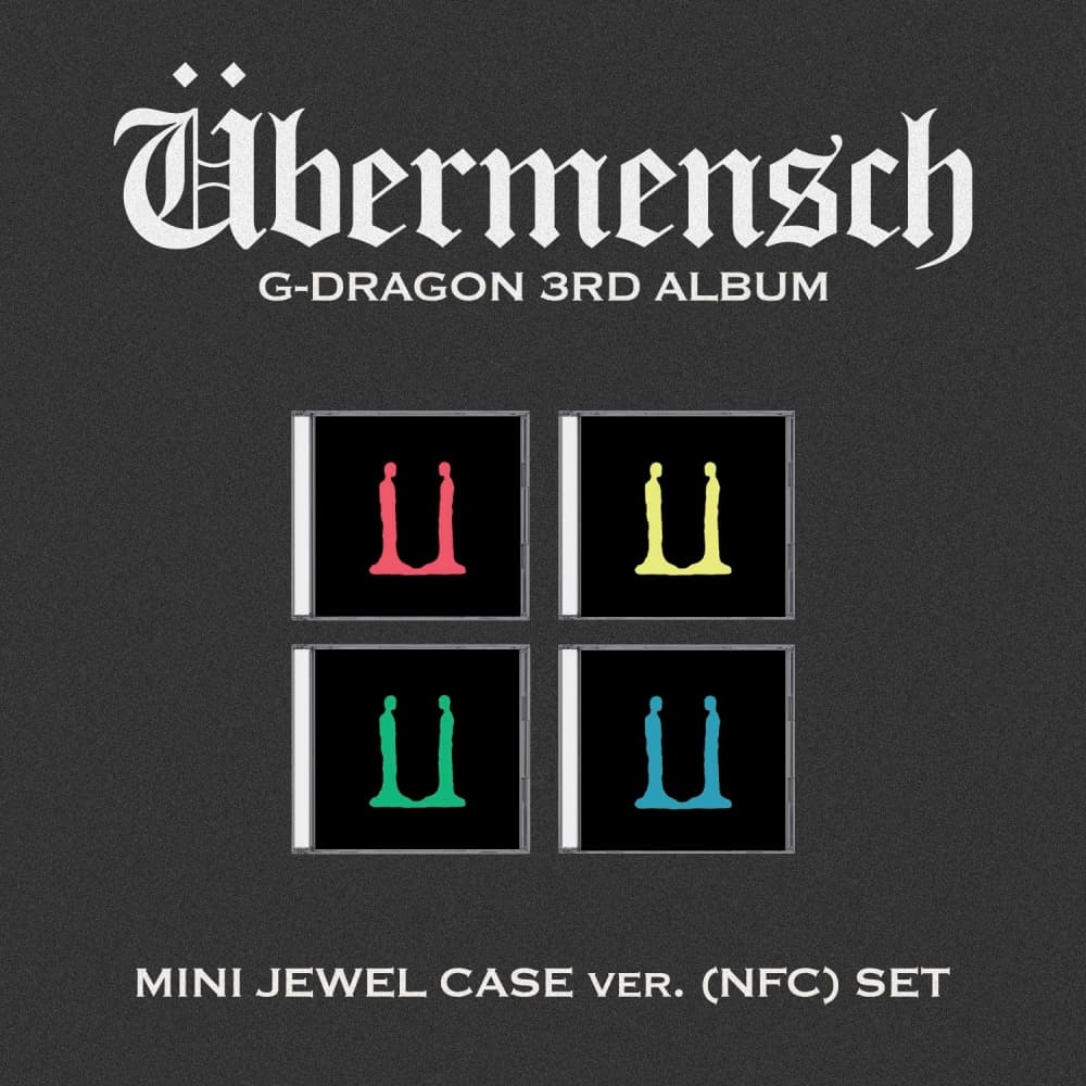 [세트/앨범4종] 지드래곤 (G-DRAGON) - 3RD ALBUM [Übermensch] MINI JEWEL ver.SET (NFC)