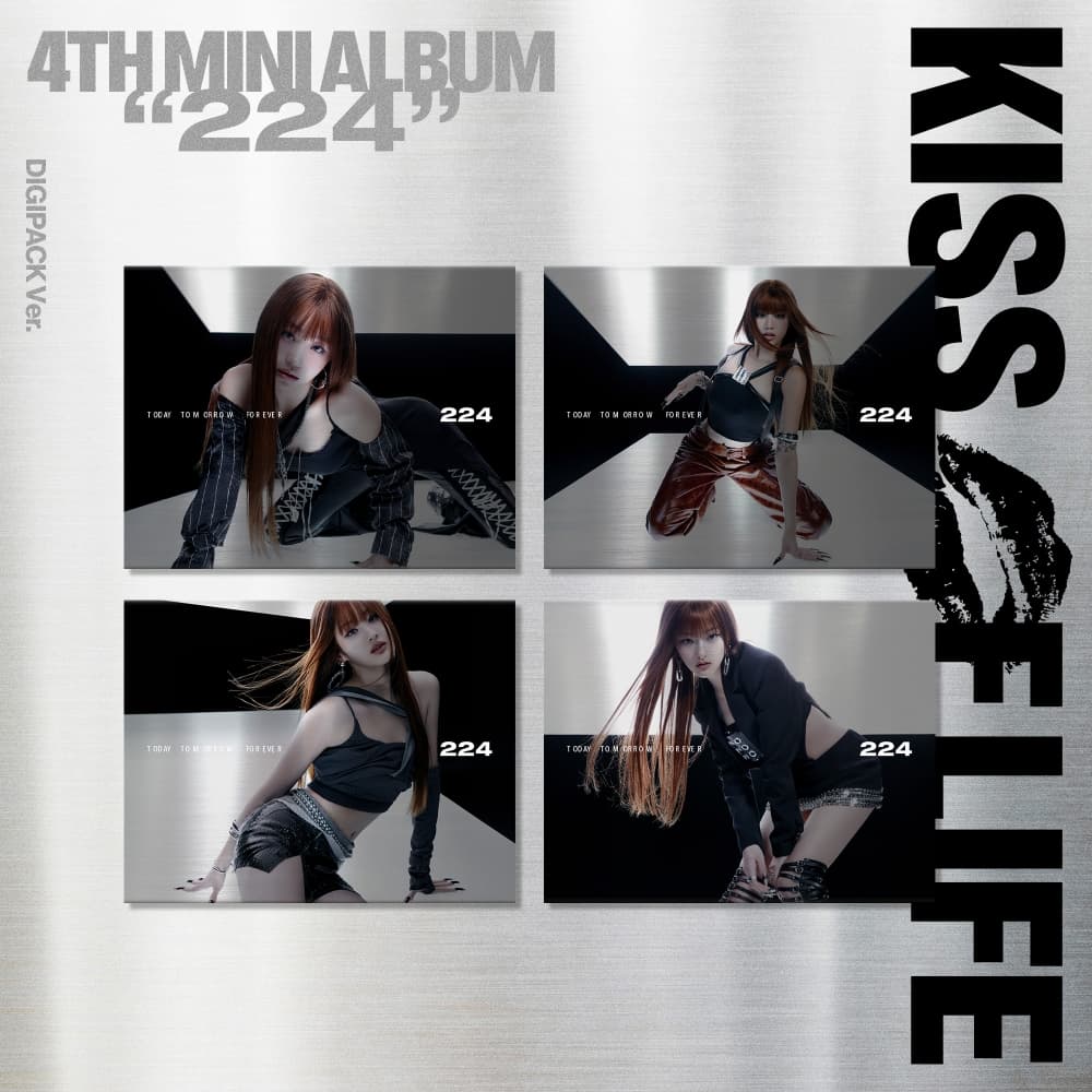 [세트/앨범4종] KISS OF LIFE (키스오브라이프) - 4th Mini Album [224] (Digipack Ver.)