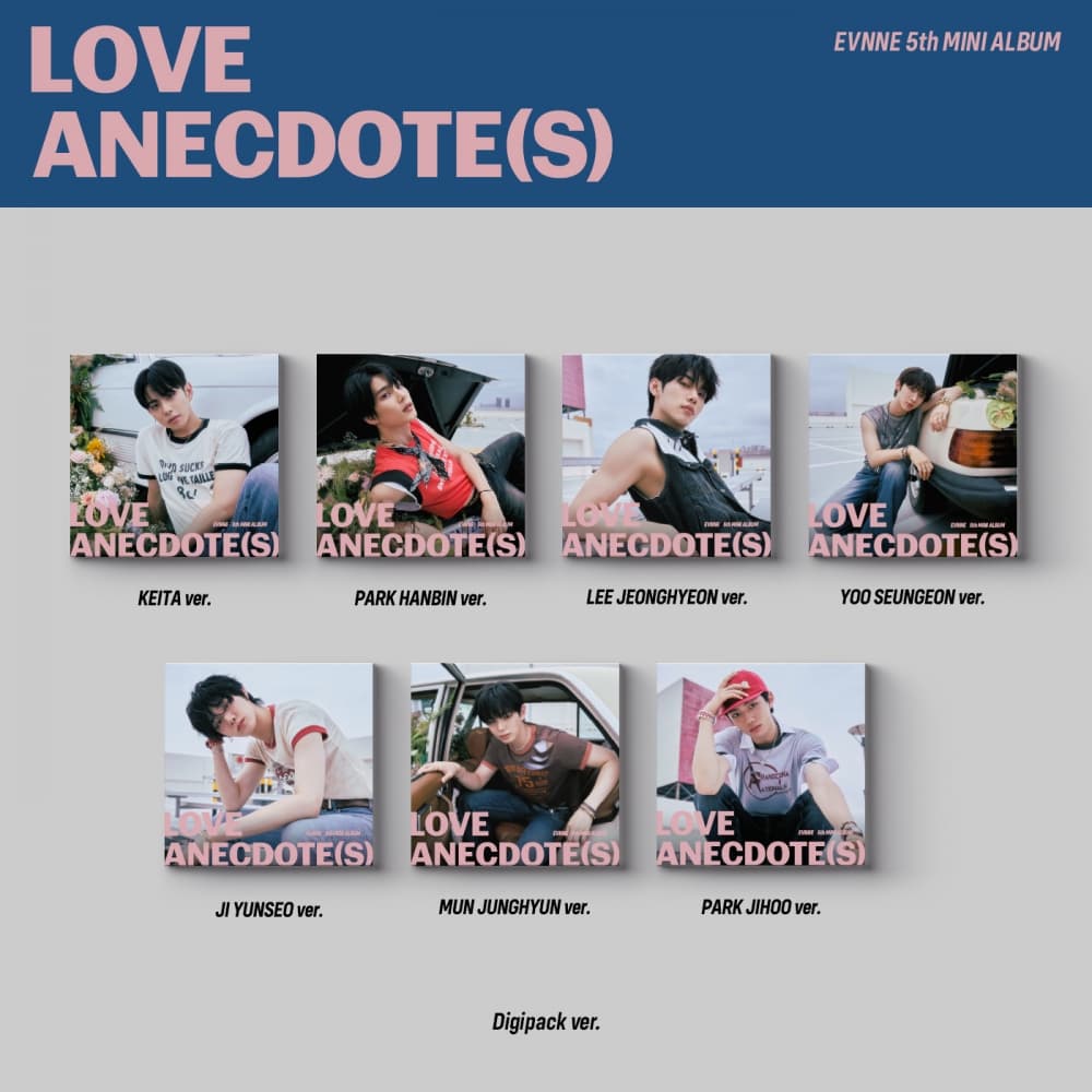 [세트/앨범7종] 이븐 (EVNNE) - 5th MINI ALBUM [LOVE ANECDOTE(S)] (Digipack ver.)