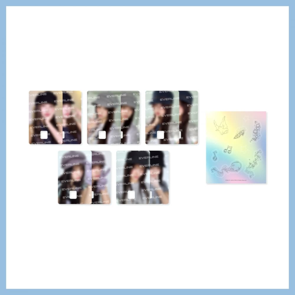 [EVERLINE独家特典] ILLIT_01.CARD COVER STIKER_ILLIT 3rd MINI ALBUM 'bomb' POP-UP STORE Merch.