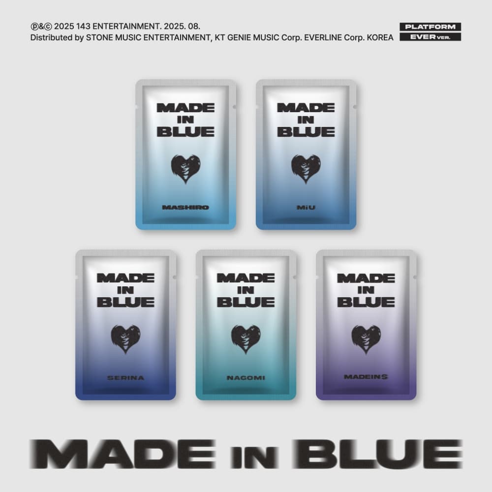 [세트/앨범5종] MADEIN S - MADE in BLUE (PLATFORM EVER ver.)