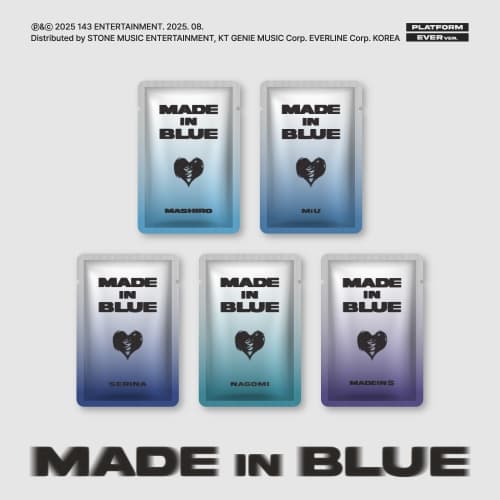 [세트/앨범5종] MADEIN S - MADE in BLUE (PLATFORM EVER ver.)