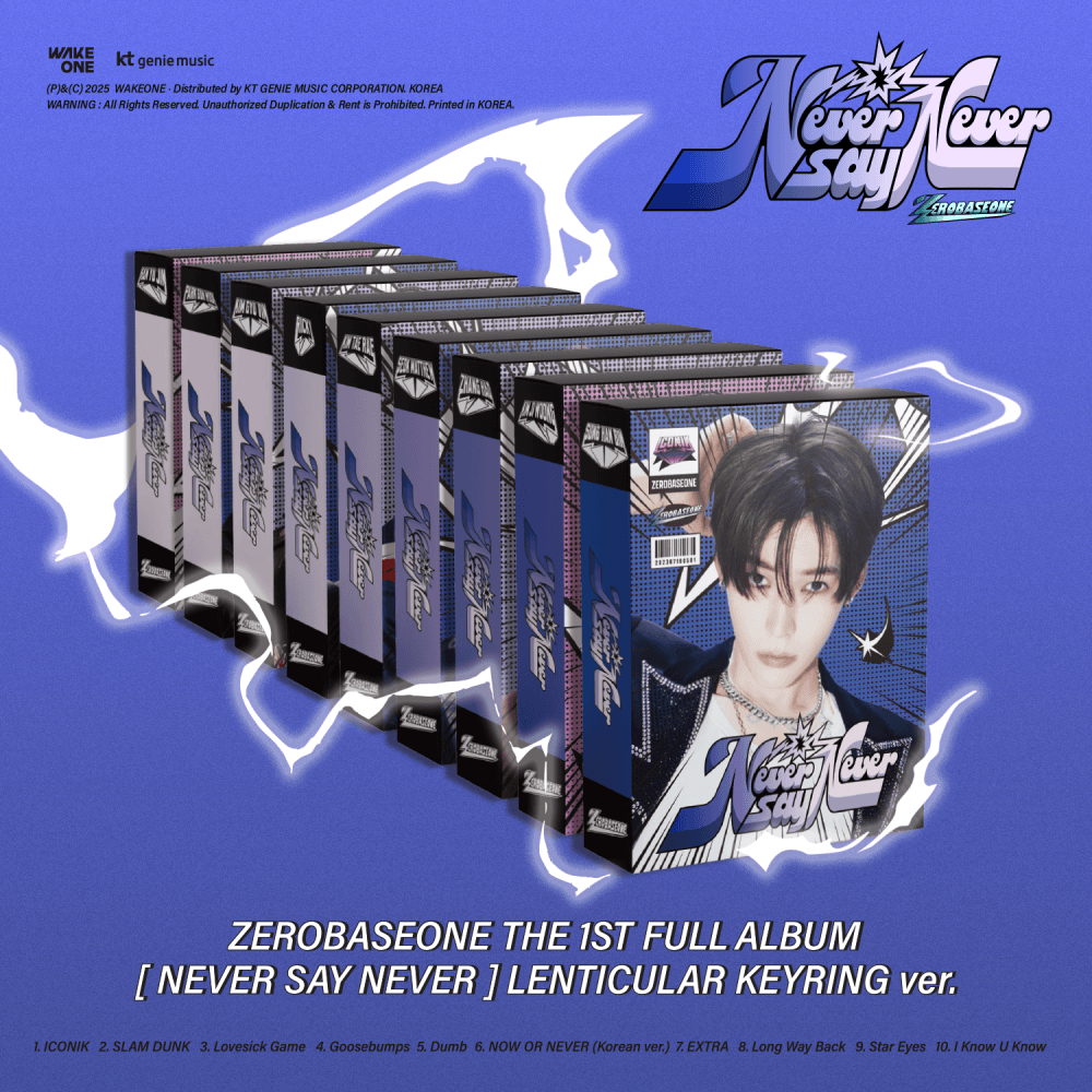 [세트/앨범9종] ZEROBASEONE - THE 1ST FULL ALBUM [NEVER SAY NEVER] (LENTICULAR KEYRING Ver.)
