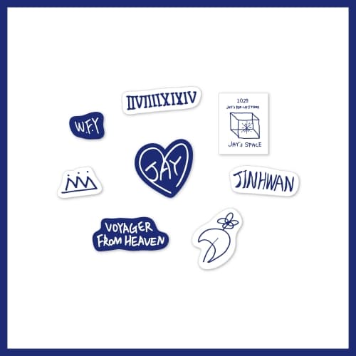 金振焕(JAY)_02.STICKER PACK_2025 JAY POP-UP STORE [JAY's SPACE] OFFICIAL MD