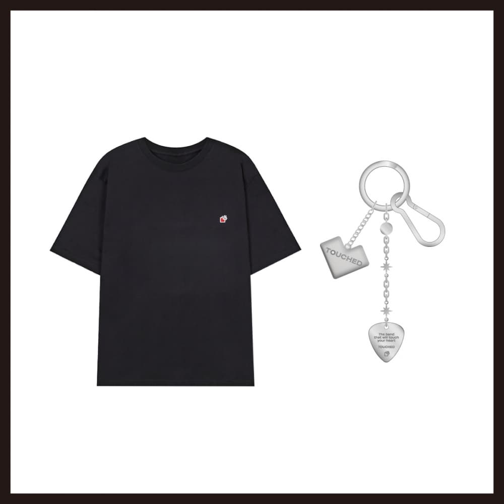 TOUCHED_01.HEART METAL KEYRING & T-SHIRT_2025 TOUCHED CONCERT [ATTRACTION] OFFICIAL MD