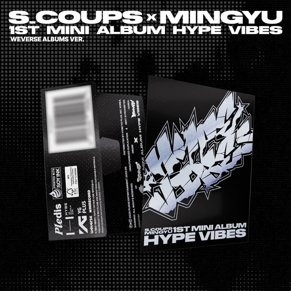 에스쿱스X민규 (SEVENTEEN) - 1st Mini Album [HYPE VIBES] (Weverse Albums Ver.)