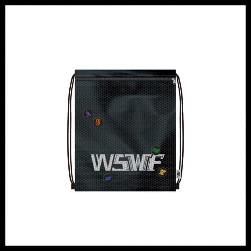 WSWF_04.STRING BAG & PIN BUTTON SET_WORLD OF STREET WOMAN FIGHTER [THE REAL STAGE] TOUR OFFICIAL MD
