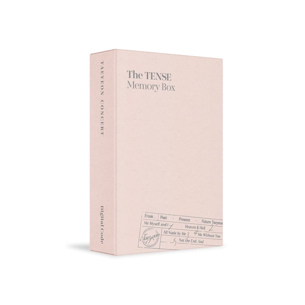 TAEYEON CONCERT The TENSE Memory Box Digital Code