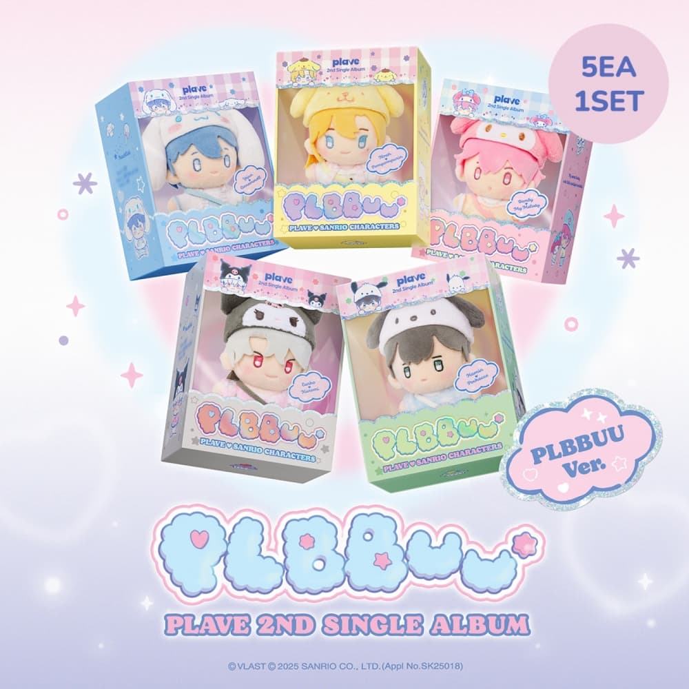 [세트 / 5종] 플레이브 (PLAVE) - 2nd Single Album 'PLBBUU' (PLBBUU Ver.)