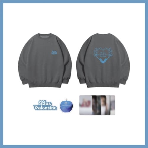 NMIXX_08.SWEATSHIRT & DIY PATCH SET_POP-UP STORE [Blue Valentine: inside the heart] OFFICIAL MD