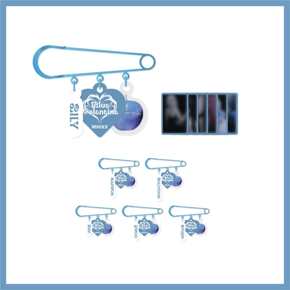 NMIXX_07.PIN BROOCH_POP-UP STORE [Blue Valentine: inside the heart] OFFICIAL MD