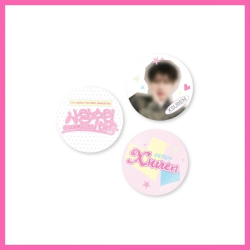 XSUREN_01.PIN BUTTON SET_2025 FANMEETING [사랑수런 하루] OFFICIAL MD