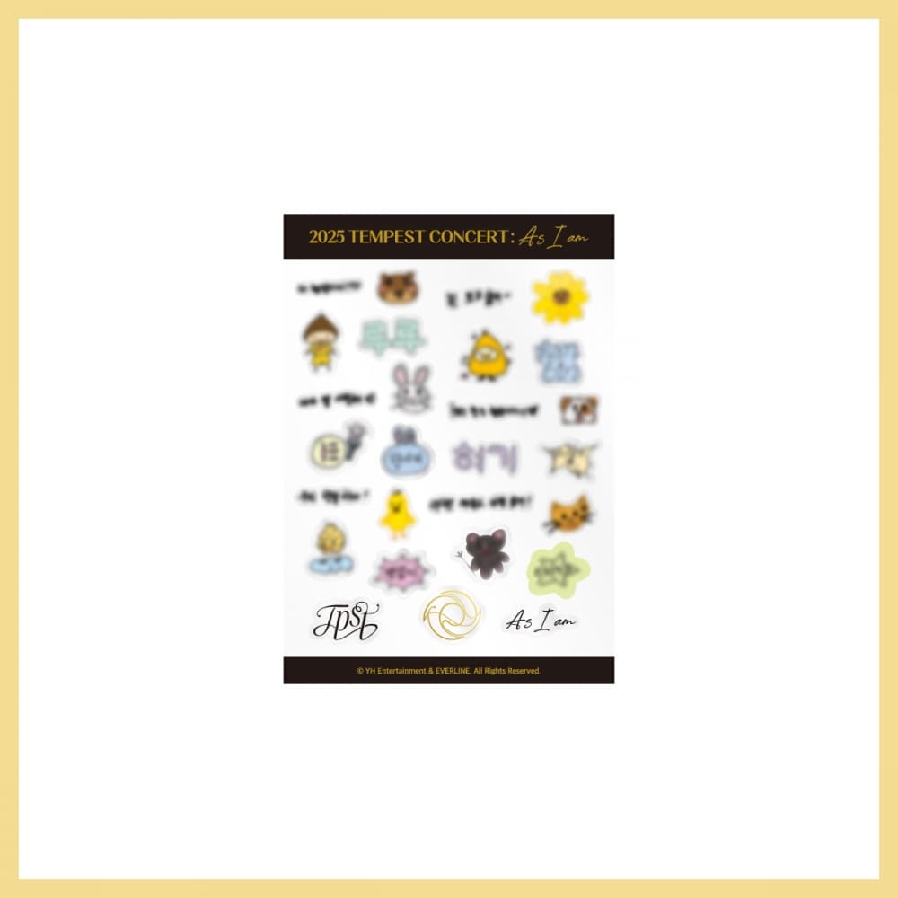 TEMPEST_02. LIGHT STICK DECO STICKER_CONCERT [As I am] OFFICIAL MD