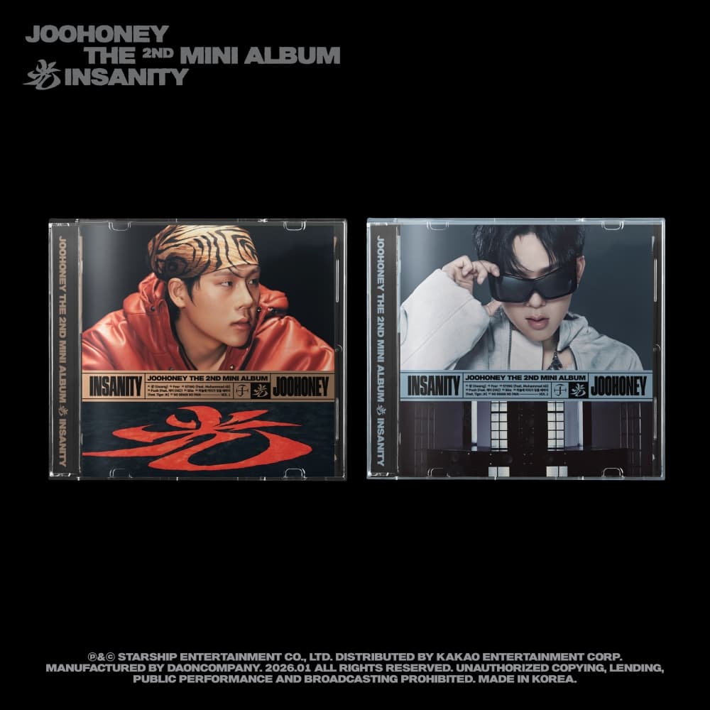 [세트/앨범2종] 주헌 (JOOHONEY) - THE 2ND MINI ALBUM [光 (INSANITY)] (JEWEL VER.) (VER.1 / VER.2) (한정반)