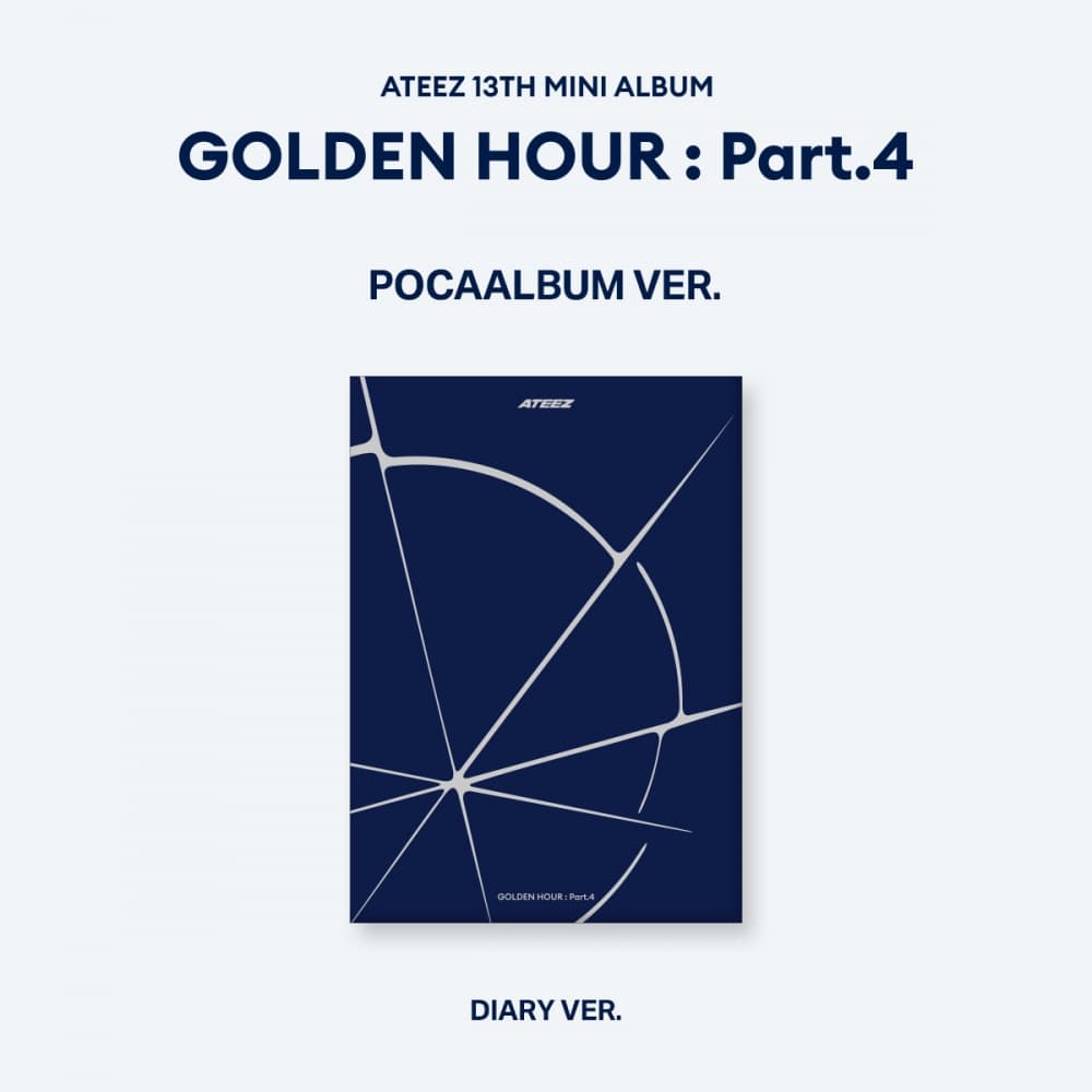 ATEEZ(에이티즈) - 13TH MINI ALBUM [GOLDEN HOUR : Part.4] (POCAALBUM VER.) (DIARY ver.)