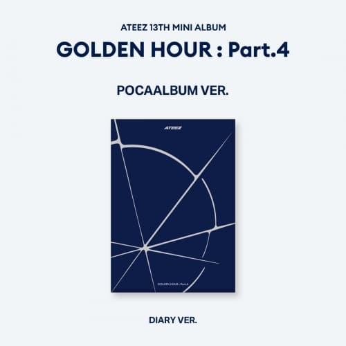ATEEZ(에이티즈) - 13TH MINI ALBUM [GOLDEN HOUR : Part.4] (POCAALBUM VER.) (DIARY ver.)