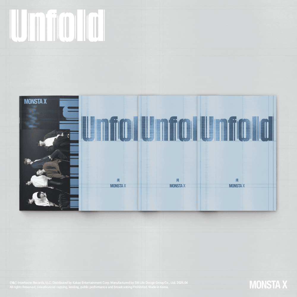 [세트/앨범4종] 몬스타엑스 (MONSTA X) - 정규앨범 [Unfold] 일반반