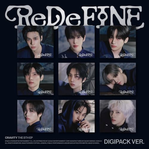 [세트/앨범9종] CRAVITY (크래비티) - THE 8TH EP [ReDeFINE] (DIGIPACK VER. / 한정반)