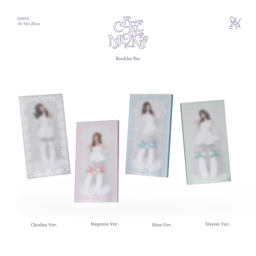 [세트/앨범4종] QWER (큐더블유이알) - 4th Mini Ablum 'CEREMONY' (Booklet Ver.)