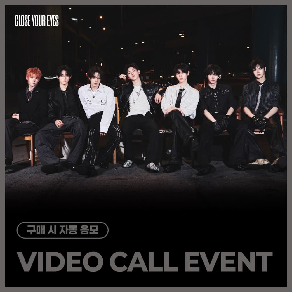 [4/25 VIDEO CALL EVENT] CLOSE YOUR EYES - The 3rd Mini Album [blackout] (ticket ver.)
