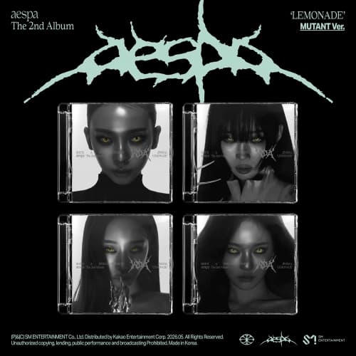 [세트/앨범4종]에스파 (aespa) - 정규 2집 [LEMONADE] (MUTANT Ver.)