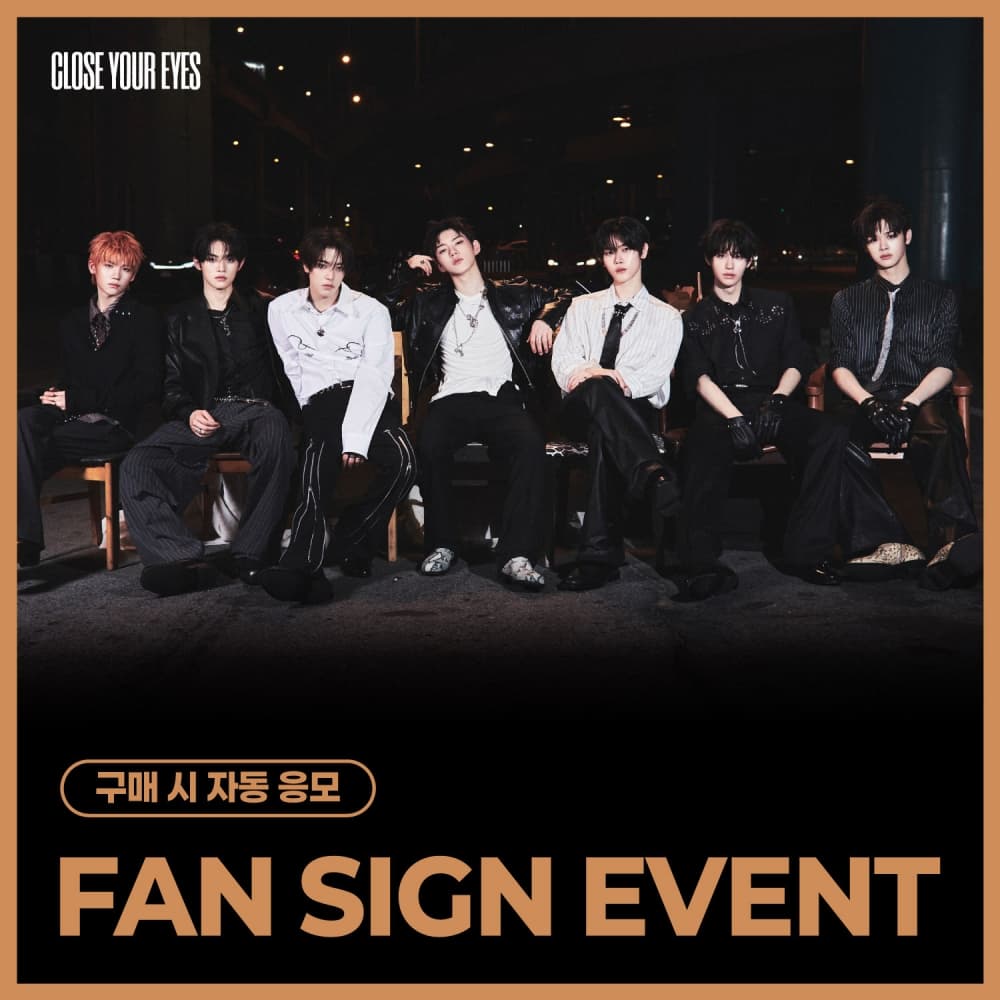 [5/1 FAN SIGN EVENT] CLOSE YOUR EYES - The 3rd Mini Album [blackout] (ticket ver.)