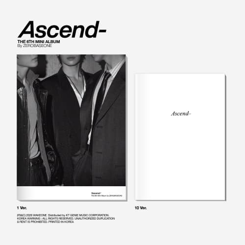 [세트/엘범2종] ZEROBASEONE - The 6th Mini Album [Ascend-] Photobook Ver. (1 Ver. & 10 Ver.)