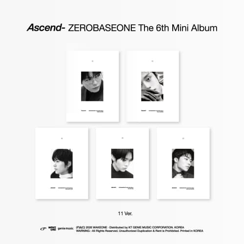 [세트/엘범5종] ZEROBASEONE - The 6th Mini Album [Ascend-]  11 ver.