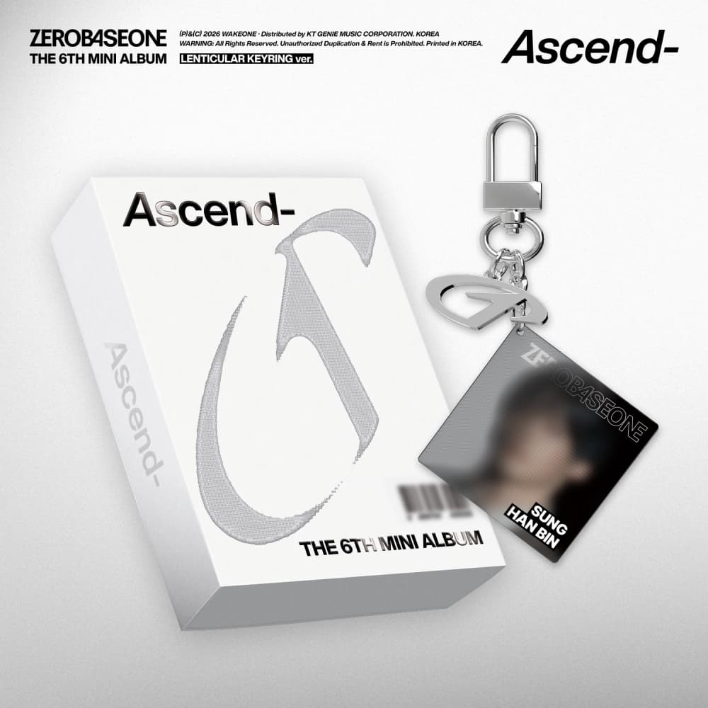 [세트/앨범5종] ZEROBASEONE - The 6th Mini Album [Ascend-] LENTICULAR KEYRING Ver.