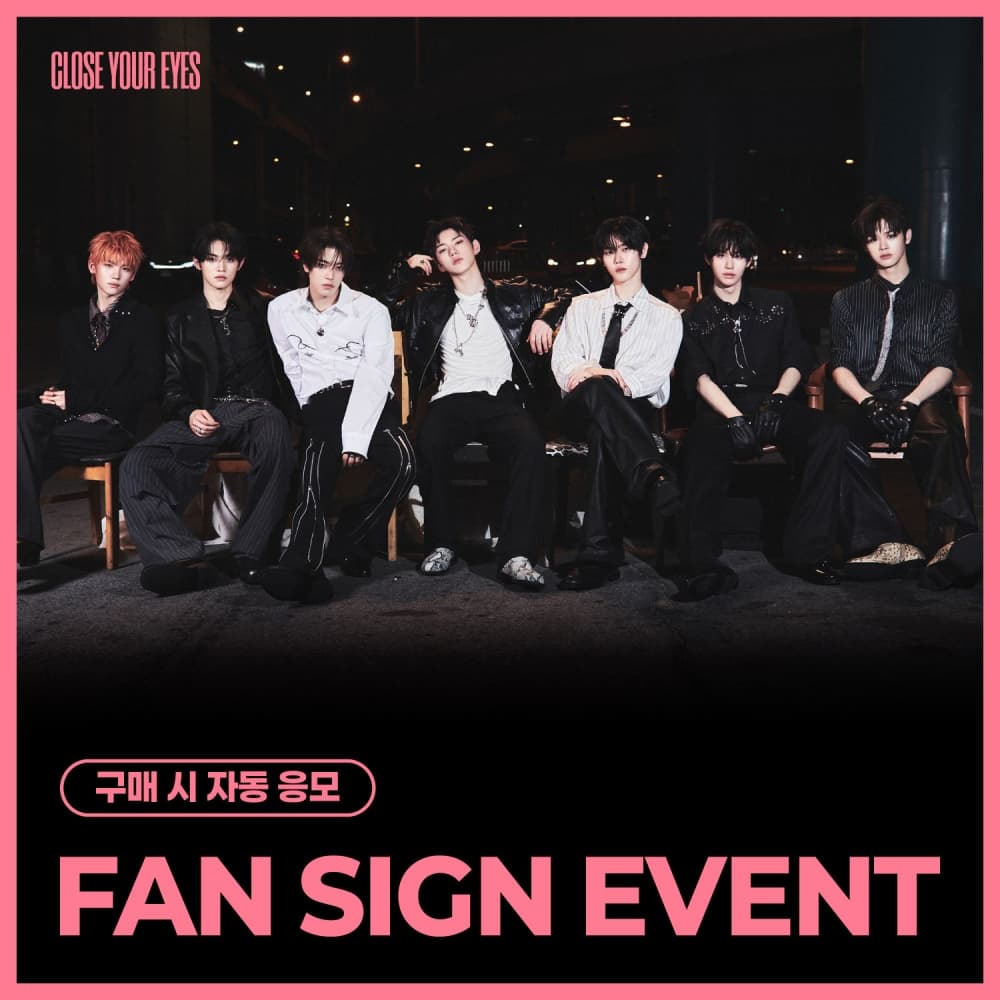 [5/17 FAN SIGN EVENT] CLOSE YOUR EYES - The 3rd Mini Album [blackout] (ticket ver.)